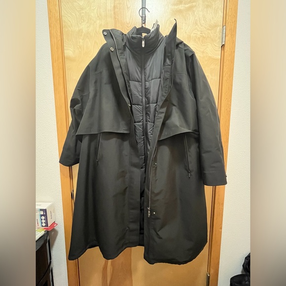 Lululemon 3 In 1 Insulated Rain Coat Jacket Parka Size 10 Black $498 Retail - Picture 9 of 14